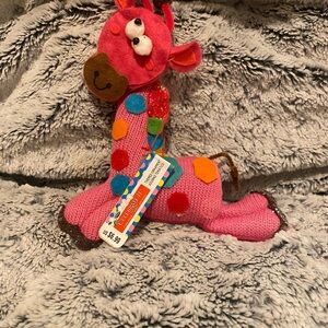Colorful Knitted Giraffe Toy